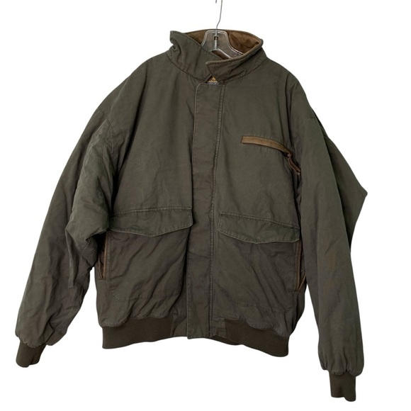 Cabela's Vintage Canvas Full Zip Bomber Work Chore Jacket (Size 3XLT) - Picture 1 of 16